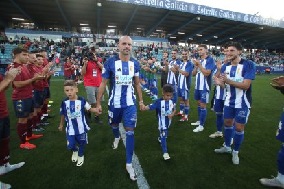 Imagen del partido homenaje al jugador blanquiazul.