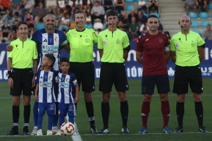 Imagen del partido homenaje al jugador blanquiazul.