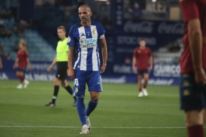 Imagen del partido homenaje al jugador blanquiazul.