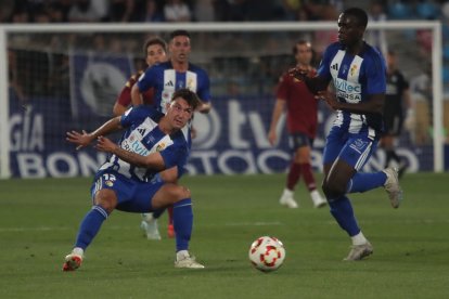 Imagen del partido homenaje al jugador blanquiazul.