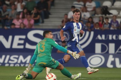 Imagen del partido homenaje al jugador blanquiazul.