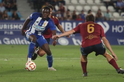 Imagen del partido homenaje al jugador blanquiazul.