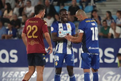 Imagen del partido homenaje al jugador blanquiazul.