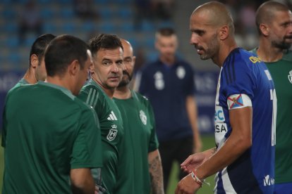 Imagen del partido homenaje al jugador blanquiazul.