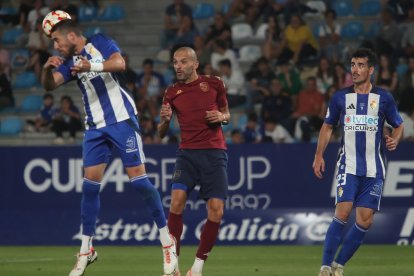 Imagen del partido homenaje al jugador blanquiazul.