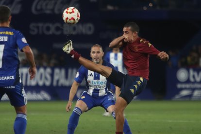 Imagen del partido homenaje al jugador blanquiazul.