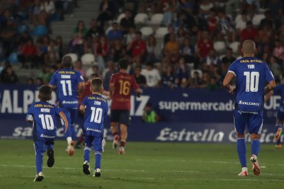 Imagen del partido homenaje al jugador blanquiazul.