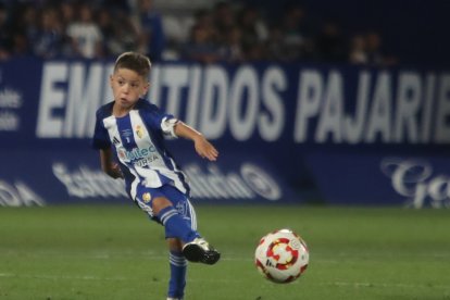 Imagen del partido homenaje al jugador blanquiazul.