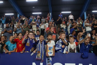 Imagen del partido homenaje al jugador blanquiazul.