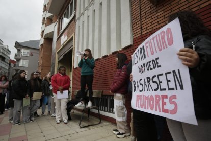 Protesta de estudiantes en León