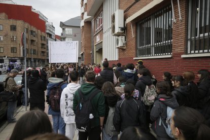 Protesta del sindicato de estudiantes.