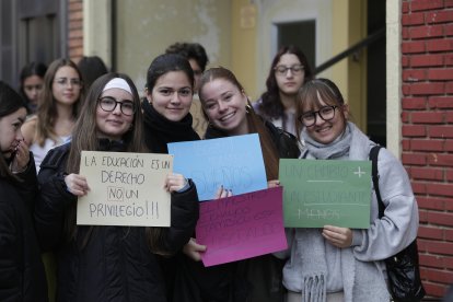 Protesta del sindicato de estudiantes.