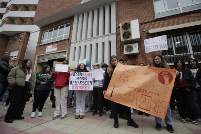 Protesta del sindicato de estudiantes.