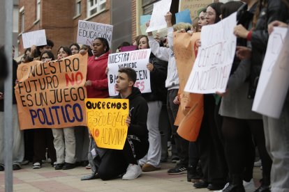 Protesta del sindicato de estudiantes.