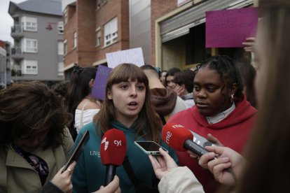 Protesta del sindicato de estudiantes.