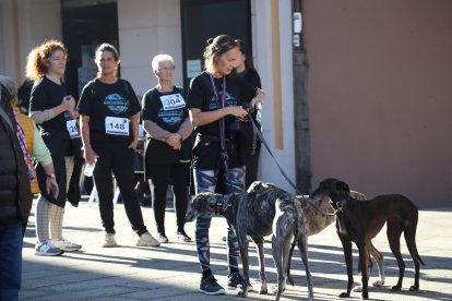 La marcha impulsada por AFA Bierzo partió de la plaza del Ayuntamiento de Ponferrada.