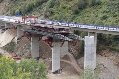 obras viaducto de O Castro foto Luis de la Mata