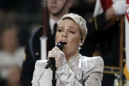 Imagen de archivo de la cantante estadounidense P!nk. EFE/EPA/TANNEN MAURY