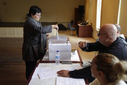 Votaciones a las elecciones de Bulgaria en León.