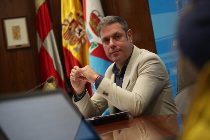 Iván Alonso, este martes en rueda de prensa.