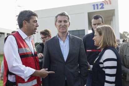 El presidente del Partido Popular, Alberto Núñez Feijóo, visita este jueves el Centro de Coordinación de Emergencias de la Comunitat Valenciana.