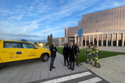 Convoy enviado por Medio Ambiente en León a Valencia