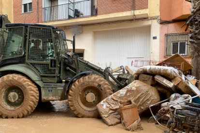 Unidades del Ejército de Tierra en las localidades afectadas por la Dana.