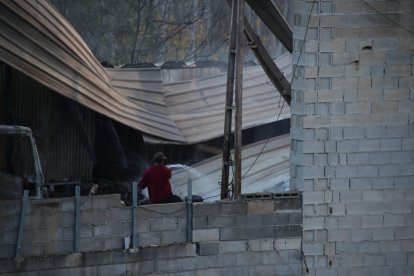 Fotografía de cómo quedó la nave siniestrada.