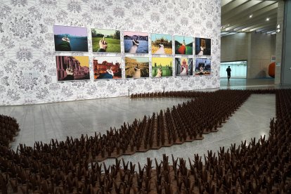 Exposición 'Don Quixote' de Ai Weiwei en el Museo de Arte Contemporáneo de Castilla y León.