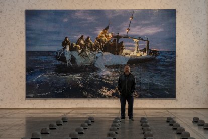 Exposición 'Don Quixote' de Ai Weiwei en el Museo de Arte Contemporáneo de Castilla y León.