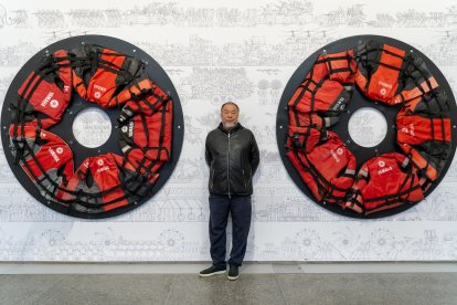 Exposición 'Don Quixote' de Ai Weiwei en el Museo de Arte Contemporáneo de Castilla y León.