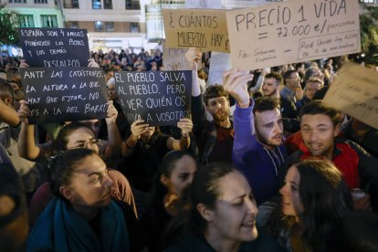 Las imágenes de la protesta en Valencia.