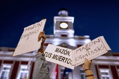 La protesta contra la gestión de la Dana en Madrid.