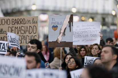 La protesta contra la gestión de la Dana en Madrid.