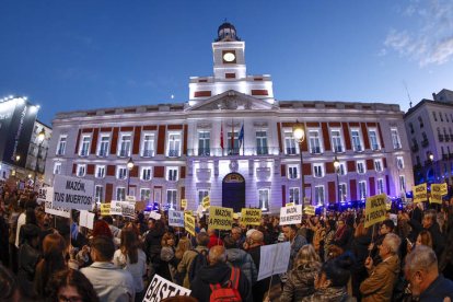 La protesta contra la gestión de la Dana en Madrid.