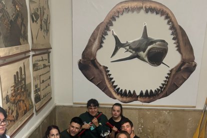 Visita de Down León al Museo de las Colecciones de la ULE.