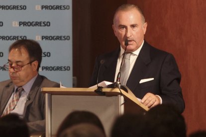 El director general adjunto del Banco Sabadell, Pablo Junceda, durante su intervención en el foro.