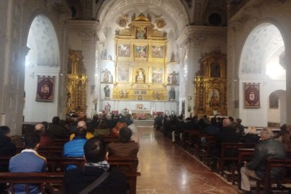 Imagen de la misa celebrada en honor a Franco en León.