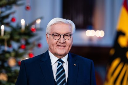 El presidente alemán, Frank-Walter Steinmeier, en su discurso navideño anual. EFE/EPA/RAINER KEUENHOF / POOL