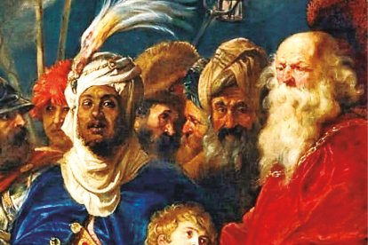 Detalle de Adoración de Los Magos, de P. P. Rubens (Museo del Prado)..