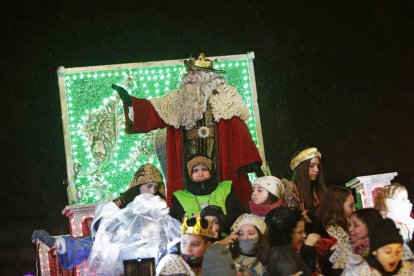 Cabalgata de los Reyes Magos en León.
