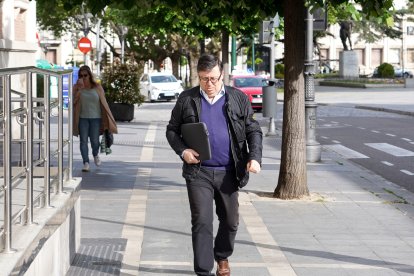 Rafael Delgado a su llegada a la última jornada del juicio del caso Perla Negra.