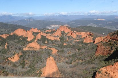Una vista de Las Médulas.