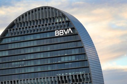 Imagen de la sede del BBVA en Madrid.