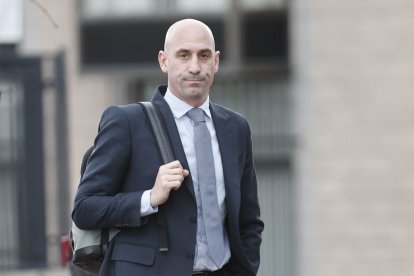 Luis Rubiales, a la salida de los juzgados.