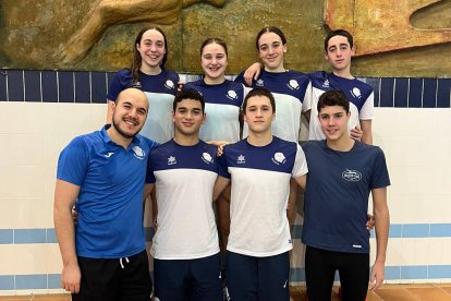 Expedición  leonesa que participa en el Campeonato de España.