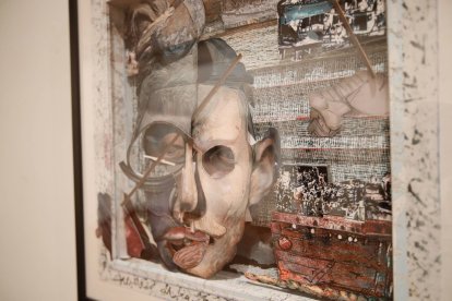 Una obra de la exposición de Antón Díez en el Instituto Leonés de Cultura.