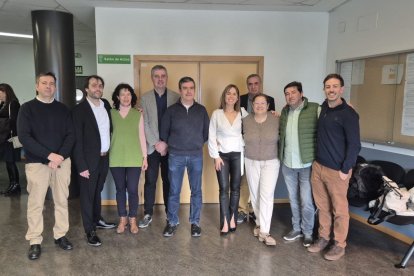 Flor Álvarez Taboada, en el centro, y su equipo.