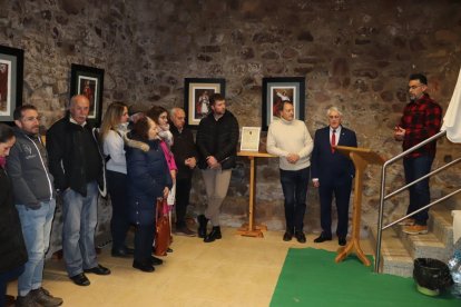 Torreón de los Tovar que cuenta con tres plantas útiles tras las obras.  Inauguración de la exposición de Carlos Saldaña.