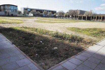 Parcela en la que se construirá el pabellón.